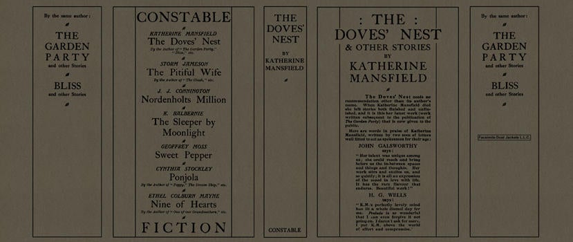 Item #4724 Doves' Nest and Other Stories, The. Katherine Mansfield