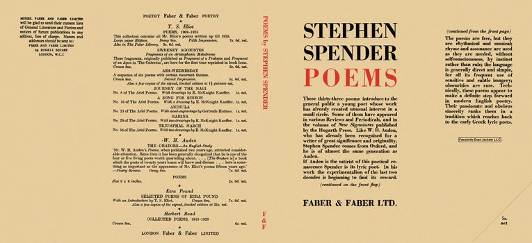 Poems | Stephen Spender