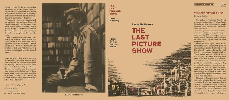Item #4765 Last Picture Show, The. Larry McMurtry