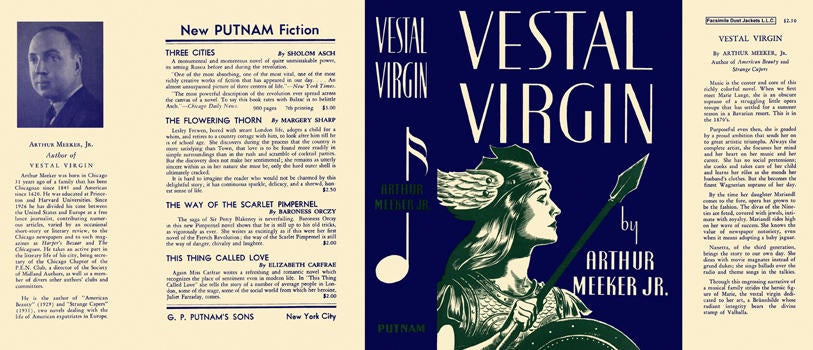 Item #4766 Vestal Virgin. Arthur Meeker, Jr