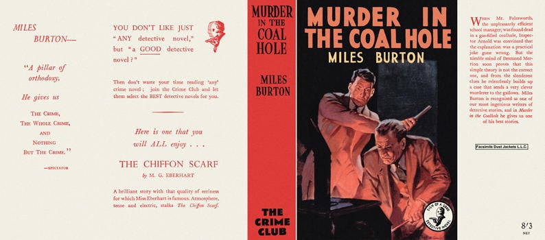 Item #477 Murder in the Coal Hole. Miles Burton.
