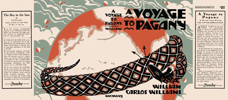 Item #47735 Voyage to Pagany, A. William Carlos Williams.