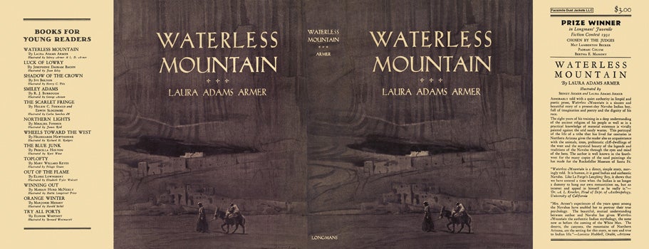 Item #47797 Waterless Mountain. Laura Adams Armer