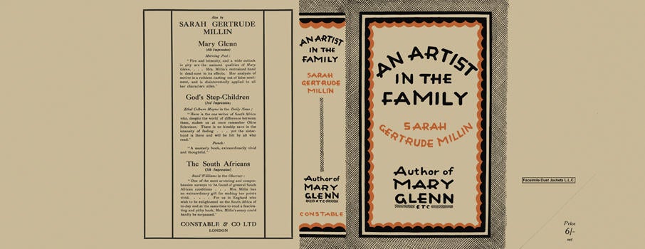 Item #4781 Artist in the Family, An. Sarah Gertrude Millin