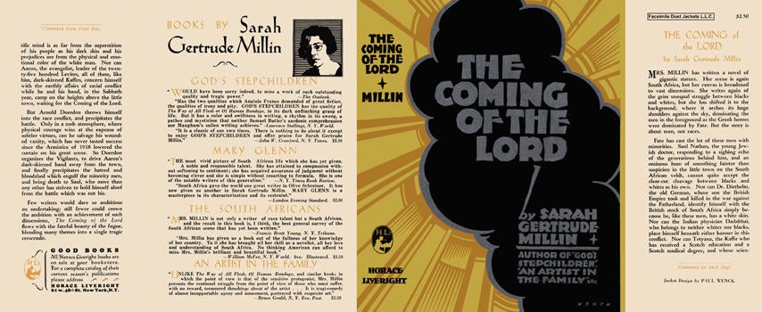 Item #4783 Coming of the Lord, The. Sarah Gertrude Millin