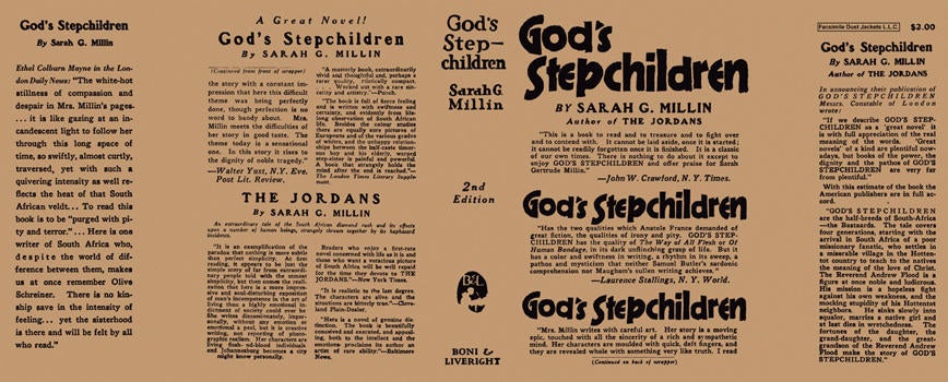 Item #4787 God's Stepchildren. Sarah Gertrude Millin