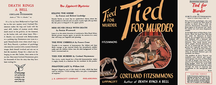 Item #47871 Tied for Murder. Cortland Fitzsimmons.