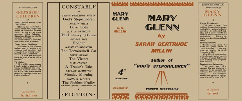 Item #4793 Mary Glenn. Sarah Gertrude Millin