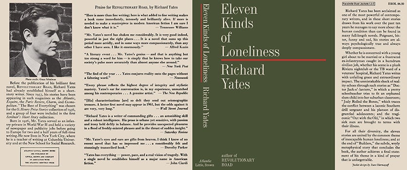 Item #47950 Eleven Kinds of Loneliness. Richard Yates.