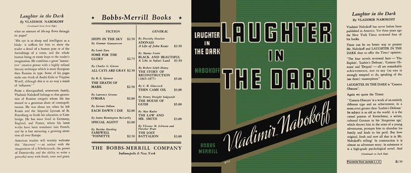 Item #4822 Laughter in the Dark. Vladimir Nabokov, Nabokoff
