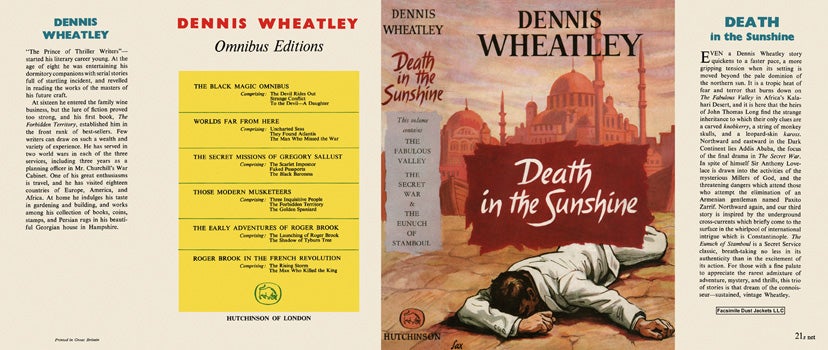 Item #48342 Death in the Sunshine, Omnibus. Dennis Wheatley.