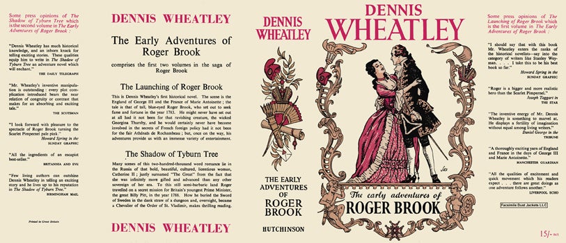 Item #48345 Early Adventures of Roger Brook, Omnibus, The. Dennis Wheatley.