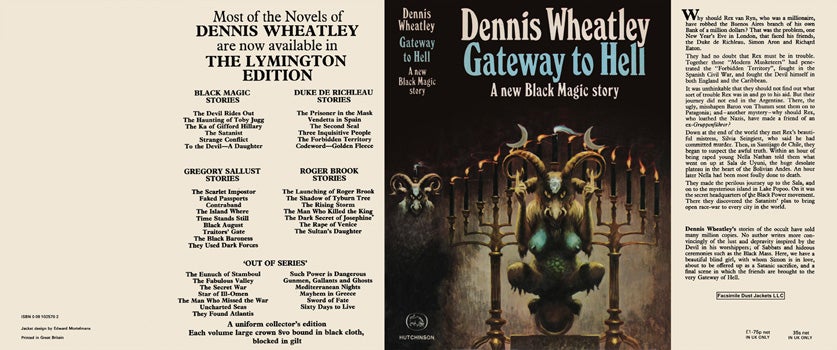 Item #48347 Gateway to Hell. Dennis Wheatley