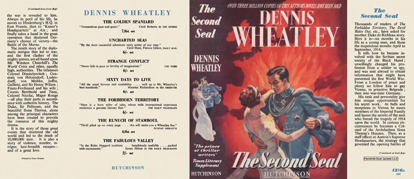 Item #48358 Second Seal, The. Dennis Wheatley.