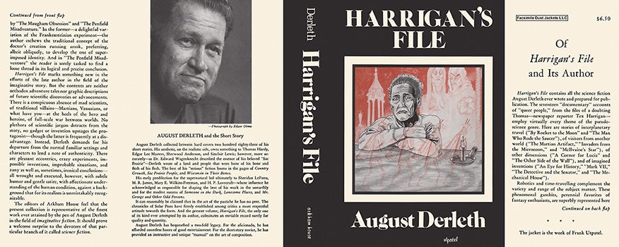 Item #48406 Harrigan's File. August Derleth.