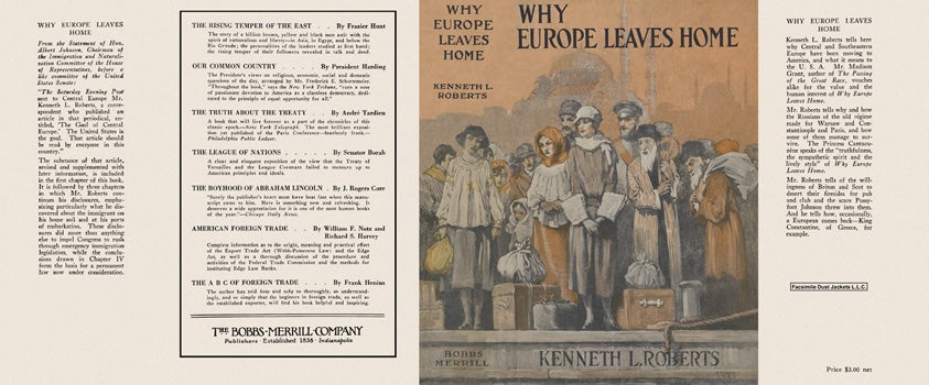 Item #48430 Why Europe Leaves Home. Kenneth L. Roberts