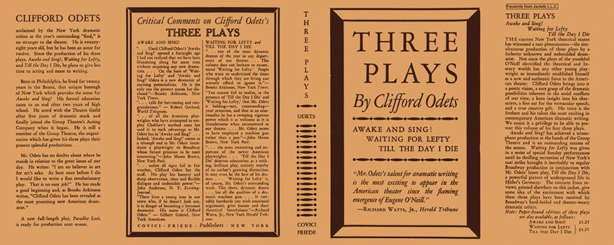 Item #4849 Three Plays. Clifford Odets