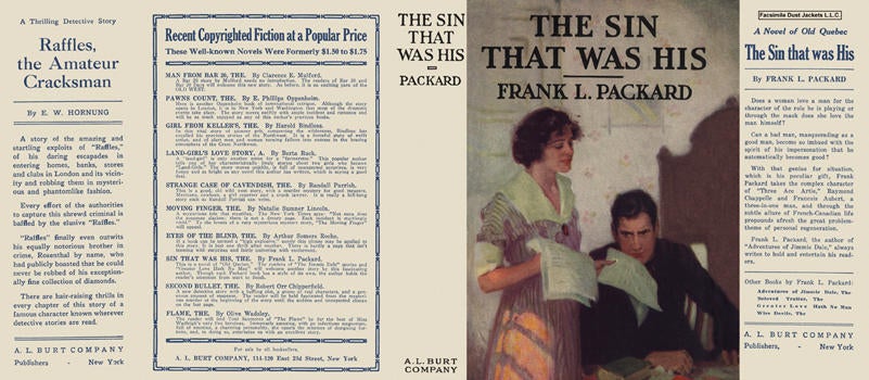 Item #4858 Sin That Was His, The. Frank L. Packard