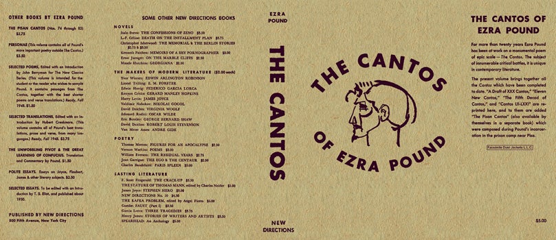 Item #4866 Cantos of Ezra Pound, The. Ezra Pound
