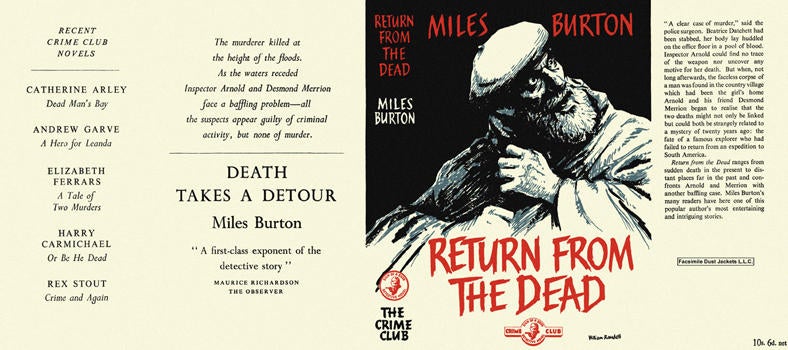 Item #487 Return from the Dead. Miles Burton