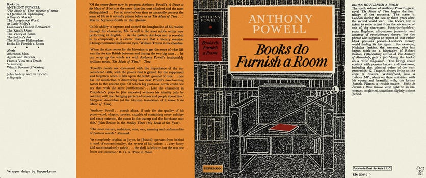 Item #4872 Books Do Furnish a Room. Anthony Powell