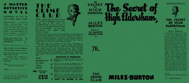 Item #488 Secret of High Eldersham, The. Miles Burton.