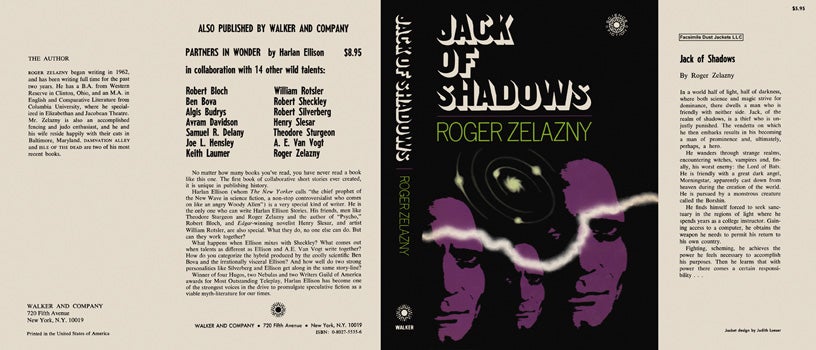 Item #48845 Jack of Shadows. Roger Zelazny.