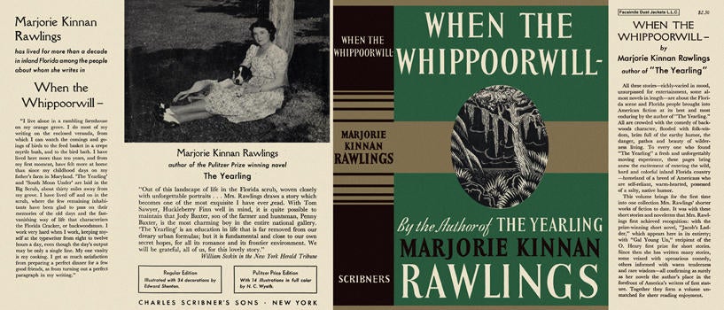 Item #4896 When the Whippoorwill. Marjorie Kinnan Rawlings