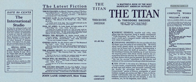 Item #48984 Titan, The. Theodore Dreiser