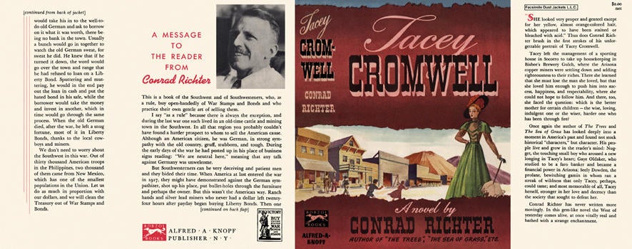 Item #4901 Tacey Cromwell. Conrad Richter
