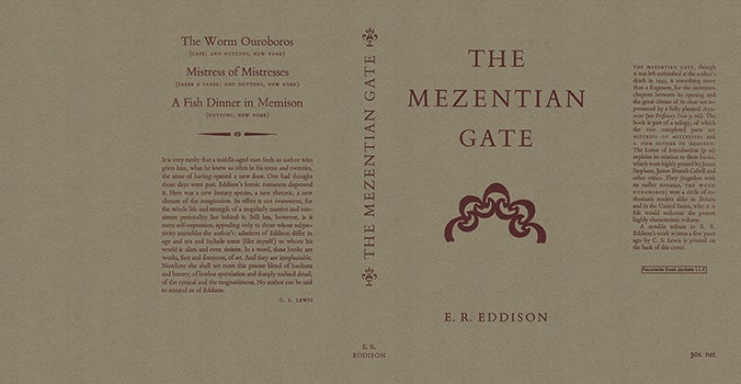 Item #49033 Mezentian Gate, The. E. R. Eddison
