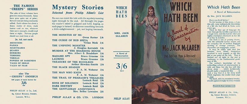 Item #49071 Which Hath Been, A Novel of Reincarnation. Mrs. Jack McLaren