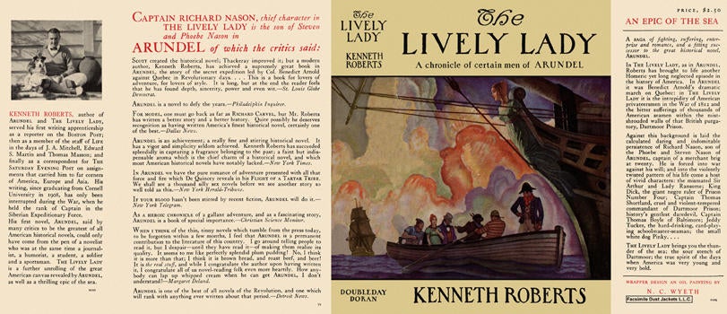 Item #4910 Lively Lady, The. Kenneth L. Roberts.