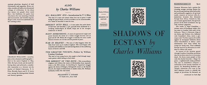Item #49203 Shadows of Ecstasy. Charles Williams