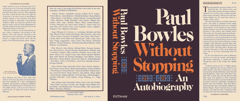 Item #49209 Without Stopping. Paul Bowles