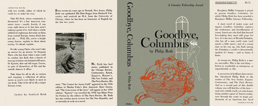 Item #4922 Goodbye, Columbus. Philip Roth.