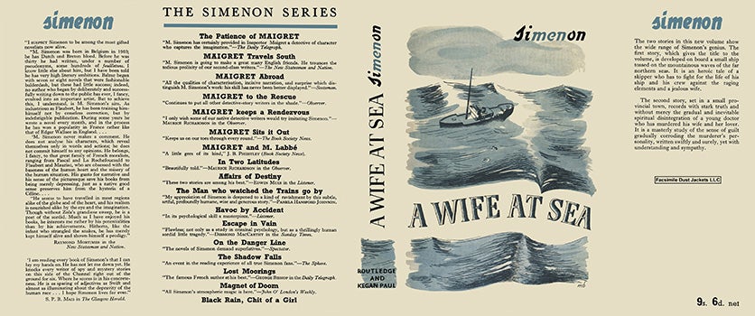 Item #49259 Wife at Sea, A. Georges Simenon.