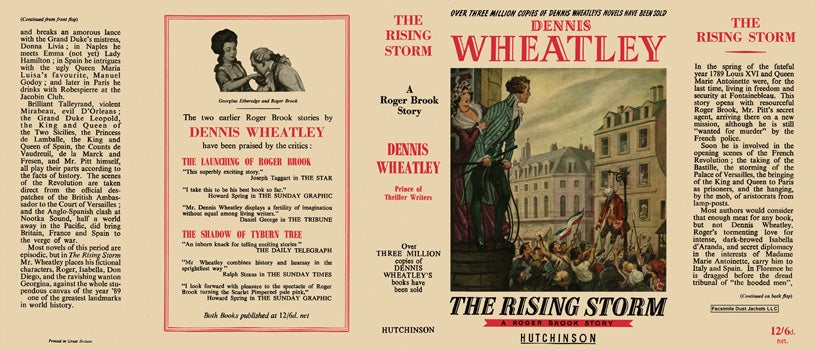 Item #49275 Rising Storm, The. Dennis Wheatley