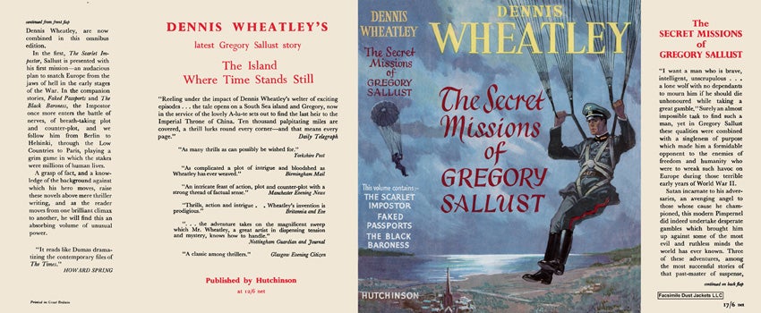 Item #49276 Secret Missions of Gregory Sallust, Omnibus, The. Dennis Wheatley