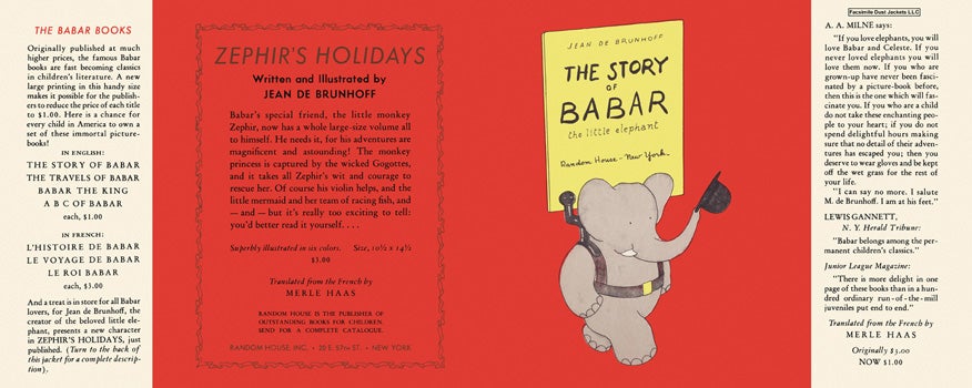 Item #49299 Story of Babar, The. Jean De Brunhoff.