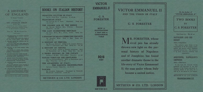 Item #49305 Victor Emmanuel II and the Union of Italy. C. S. Forester