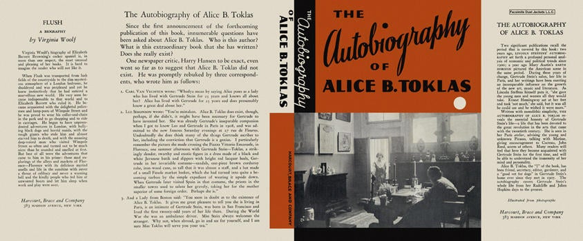 Item #4964 Autobiography of Alice B. Toklas, The. Gertrude Stein.