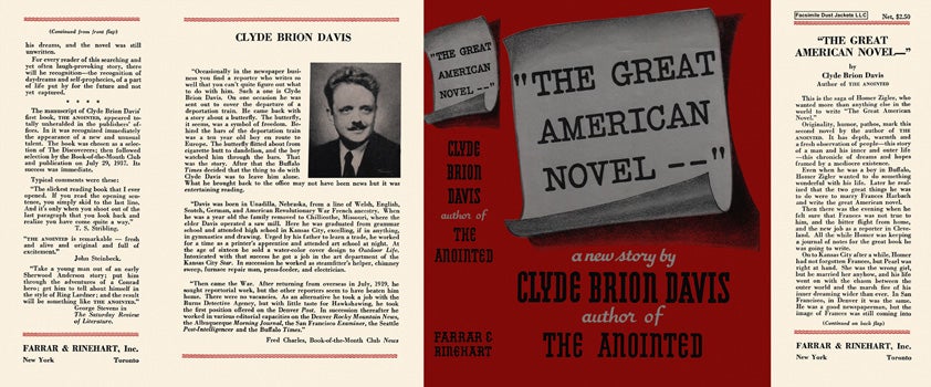 Item #49653 Great American Novel, The. Clyde Brion Davis