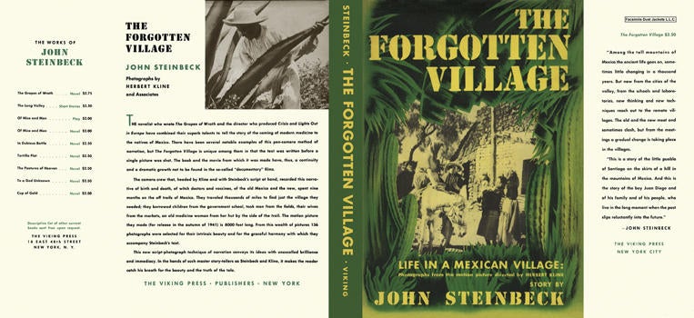 Item #4973 Forgotten Village, The. John Steinbeck