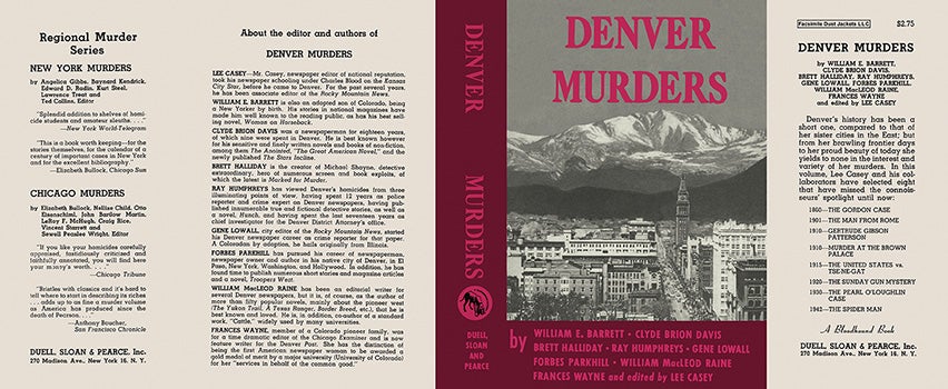 Item #49743 Denver Murders. Lee Casey, Anthology.