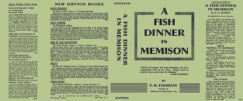 Item #49757 Fish Dinner in Memison, A. E. R. Eddison