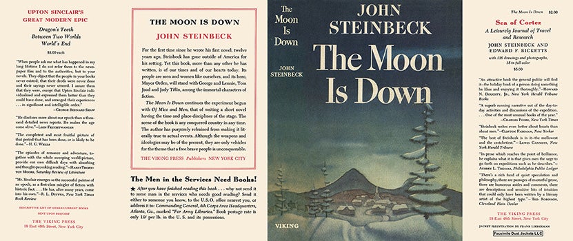 Item #4979 Moon Is Down, The. John Steinbeck