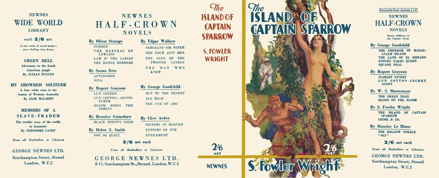 Item #49879 Island of Captain Sparrow, The. S. Fowler Wright.