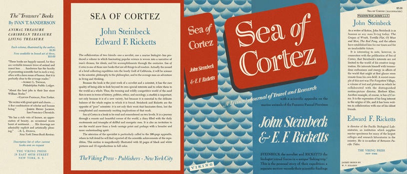 Item #4989 Sea of Cortez. John Steinbeck, E. F. Ricketts