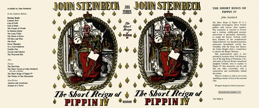 Item #4990 Short Reign of Pippin IV, The. John Steinbeck